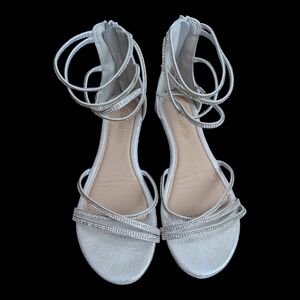 Dream Pairs Silver Strappy Sandals